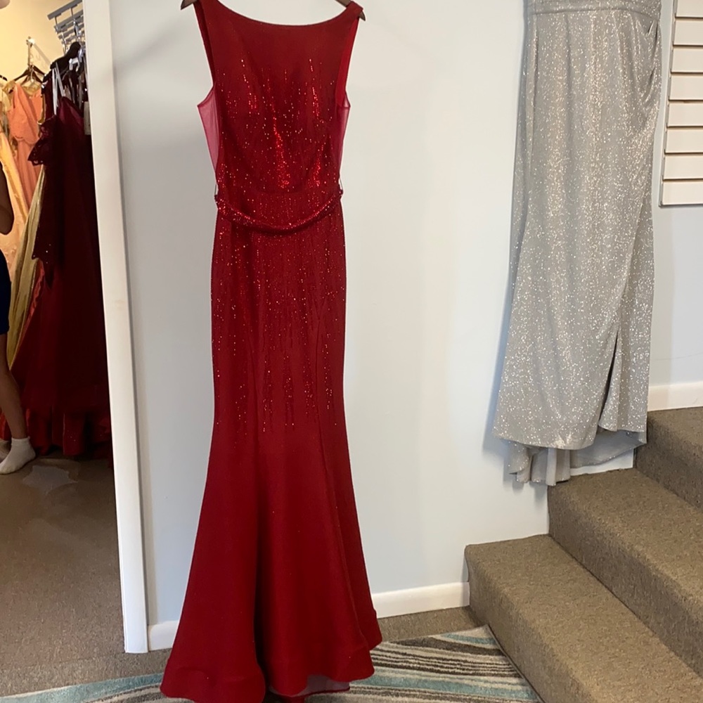 Panoply Wine Color Prom Dress